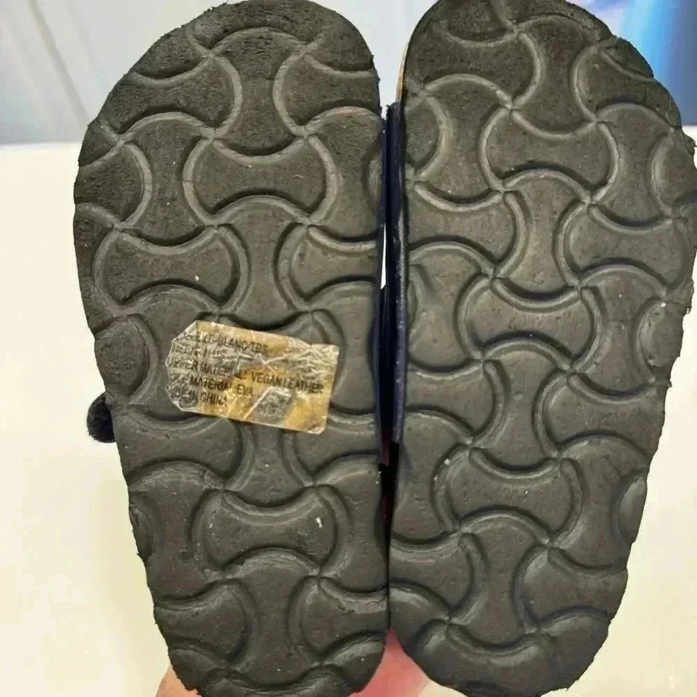 LUCKY BRAND TODDLER BLUE FOOTBED SANDALS Size 8